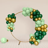 Elevate Your Party Decor with the Assorted Gold Green Latex Balloon Arch Kit